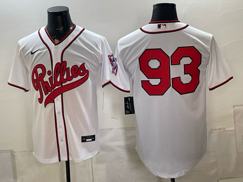Men 2026 Philadelphia Phillies #93 white Game Nike MLB Jersey 082300->philadelphia phillies->MLB Jersey
